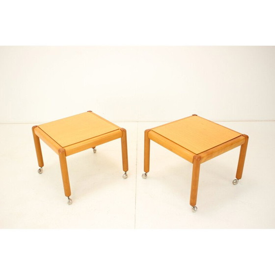 Image 1 of Vintage mobile conference table by Ton, Czechoslovakia 1970s