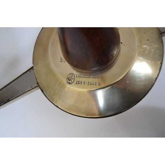 Image 1 of Lampadario vintage in ottone di Lidokov, Cecoslovacchia, 1960