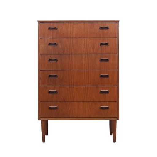 Teak Chest Of Drawers, Danish Design, 1960S, Production: Denmark