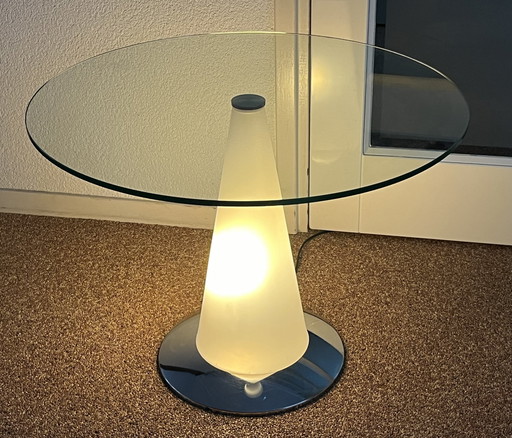 Tavolo Birillo Illuminated Side Table from the 1970s