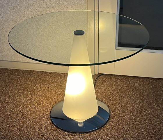 Image 1 of Tavolo Birillo Illuminated Side Table from the 1970s