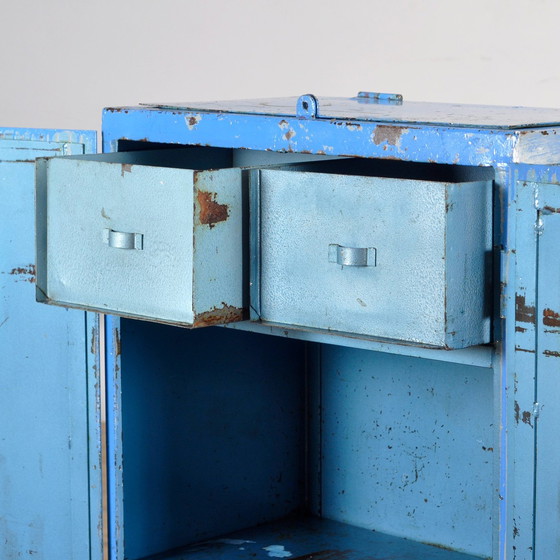 Image 1 of Industrial Iron Cabinet, 1960S