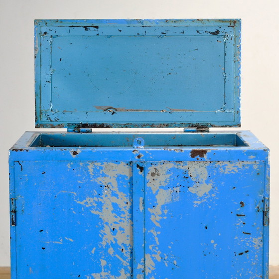 Image 1 of Industrial Iron Cabinet, 1960S