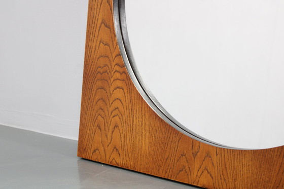 Image 1 of 1970S Pair Of Oak Large Square Mirrors,Czechoslovakia