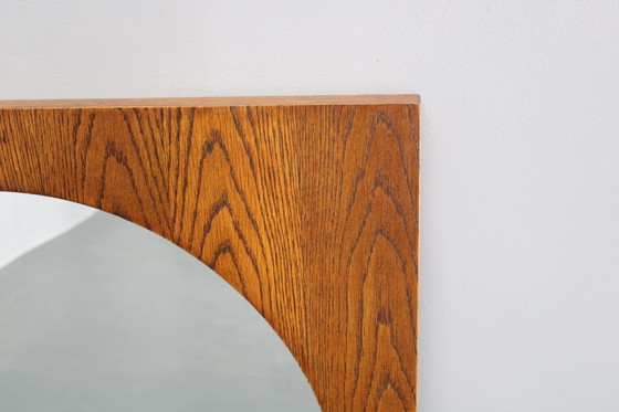 Image 1 of 1970S Pair Of Oak Large Square Mirrors,Czechoslovakia