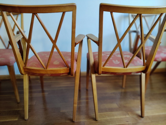 Image 1 of 4x Midcentury Design Poly-Z Arm Chairs With Back