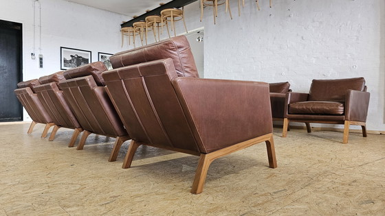 Image 1 of Bo Concept leather armchair office seating group