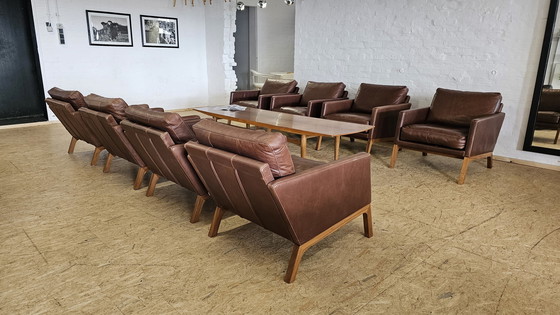 Image 1 of Bo Concept leather armchair office seating group