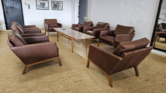 Image 1 of Bo Concept leather armchair office seating group