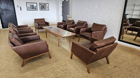 Image 1 of Bo Concept leather armchair office seating group