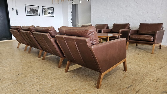 Image 1 of Bo Concept leather armchair office seating group