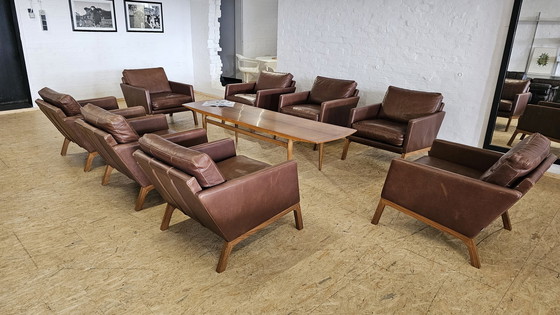 Image 1 of Bo Concept leather armchair office seating group