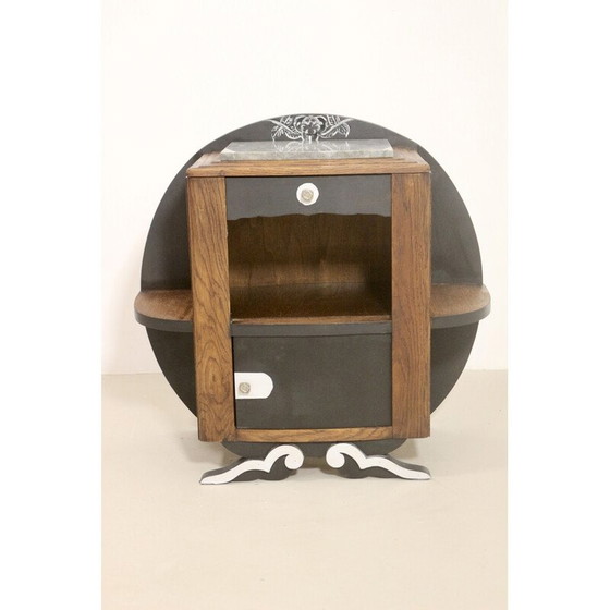 Image 1 of Vintage night stand with atypical shape, 1950-1960
