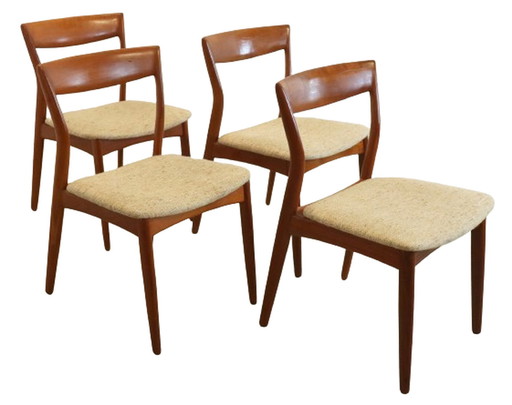 4x R. Borregaard for Viborg chaises chaises de salle à manger vintage