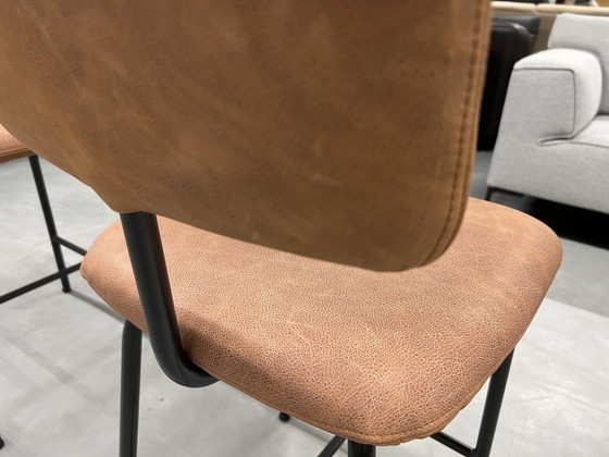 Image 1 of 6 New Jess Design Zipp Bar Chair Leather