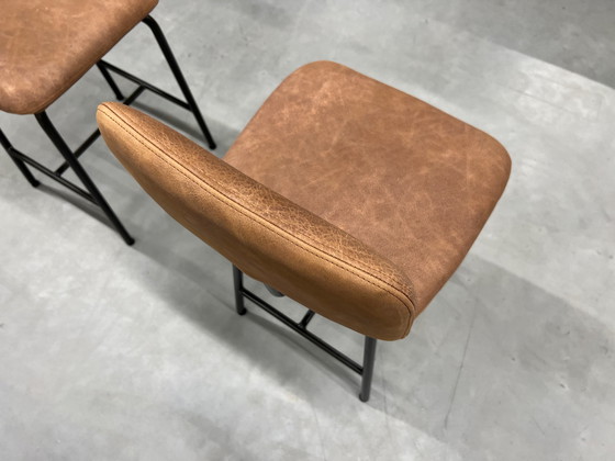 Image 1 of 6 New Jess Design Zipp Bar Chair Leather