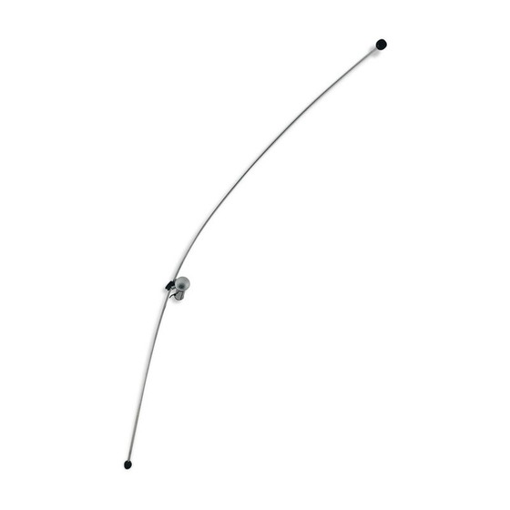 Image 1 of Vintage "Molla" floor lamp in chromed steel by C. Leonardi and F. Stagi for Lumenform, Italy 1971