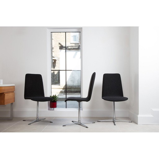 Set of 6 Archie Shine Swivel Chairs - 1950s