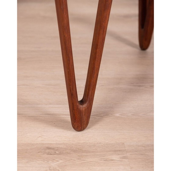 Image 1 of Vintage round side table in rosewood by Tove and Edvard Kindt-Larsen, 1950s