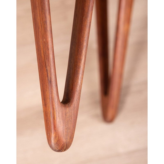 Image 1 of Vintage round side table in rosewood by Tove and Edvard Kindt-Larsen, 1950s