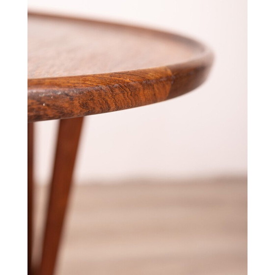 Image 1 of Vintage round side table in rosewood by Tove and Edvard Kindt-Larsen, 1950s