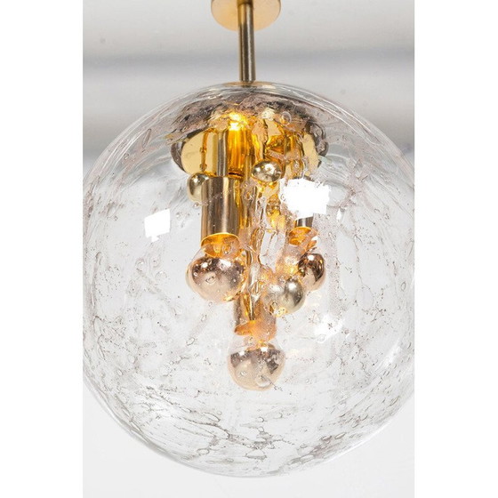 Image 1 of Vintage Large Planets Glass Ball Pendant Lamp by Ger Furth for Doria Leuchten 1960s