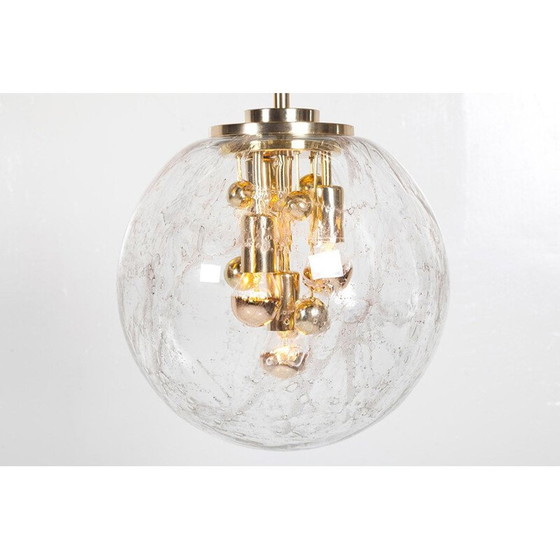 Image 1 of Vintage Large Planets Glass Ball Pendant Lamp by Ger Furth for Doria Leuchten 1960s
