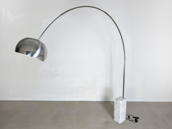 Image 1 of Flos Arco arc lamp Achille & Pier Giacomo Castiglioni marble