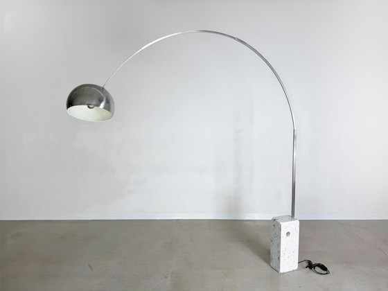 Image 1 of Flos Arco arc lamp Achille & Pier Giacomo Castiglioni marble