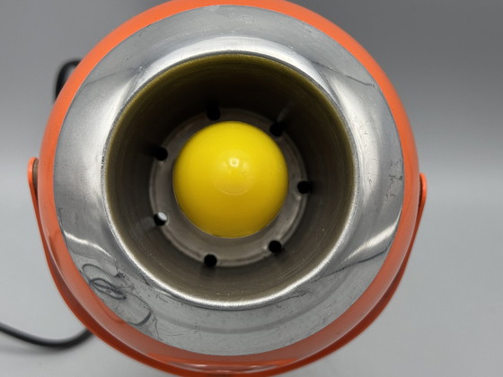 Image 1 of Vintage Space Age Orange Eyeball Wall Light, Table Lamp