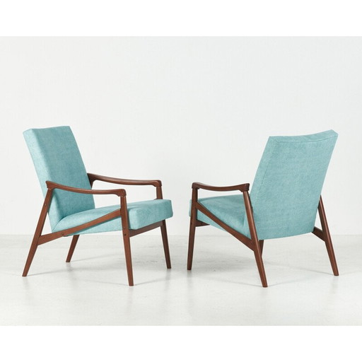 Pair of vintage armchairs by Jiri Jiroutek for Interier Praha, Czechoslovakia 1960