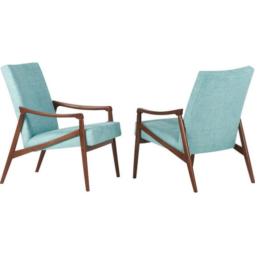 Pair of vintage armchairs by Jiri Jiroutek for Interier Praha, Czechoslovakia 1960