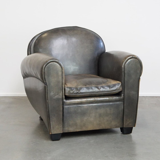 Image 1 of Sheepskin Leather Bart Van Bekhoven Design Armchair