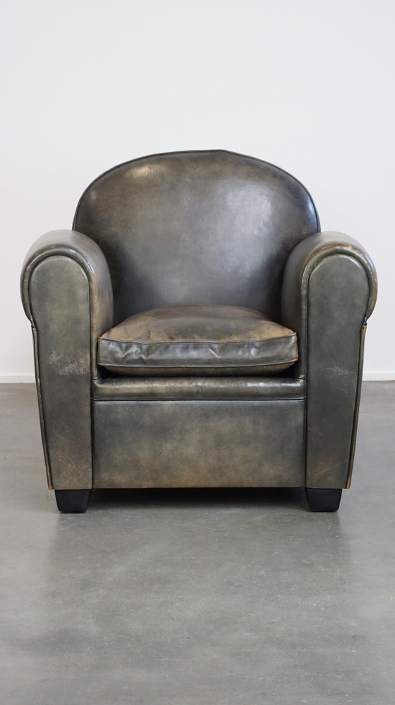 Image 1 of Sheepskin Leather Bart Van Bekhoven Design Armchair