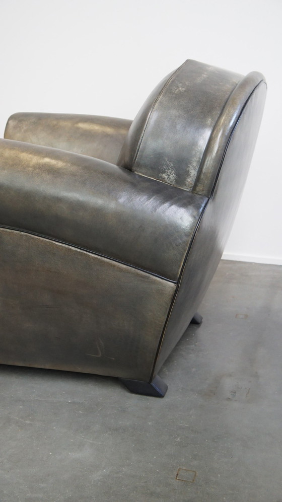 Image 1 of Sheepskin Leather Bart Van Bekhoven Design Armchair