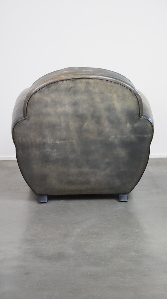 Image 1 of Sheepskin Leather Bart Van Bekhoven Design Armchair