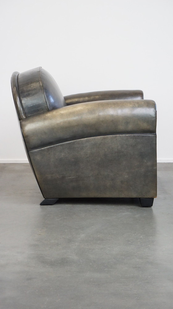 Image 1 of Sheepskin Leather Bart Van Bekhoven Design Armchair