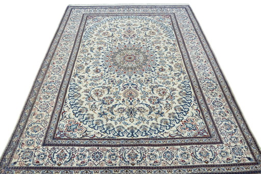 Hand-knotted Nain 9La Oriental Rug With Silk -295 X 200 Cm