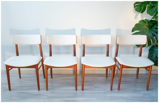 Image 1 of Series Of Four Scandinavian Chairs Published By Sax, Year 60