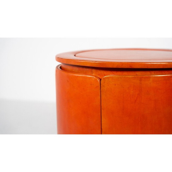 Image 1 of Vintage red vanity mod by Luigi Massoni for Poltrona Frau, 1968