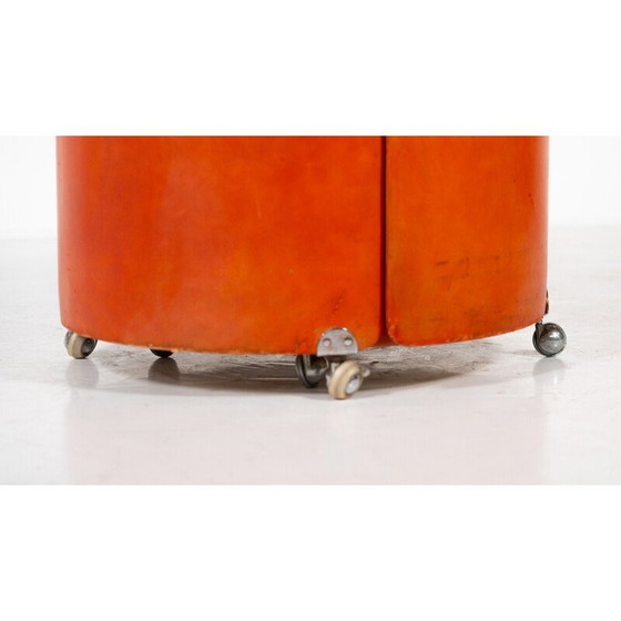 Image 1 of Vintage red vanity mod by Luigi Massoni for Poltrona Frau, 1968