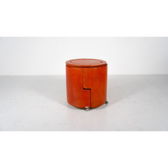 Image 1 of Vintage red vanity mod by Luigi Massoni for Poltrona Frau, 1968