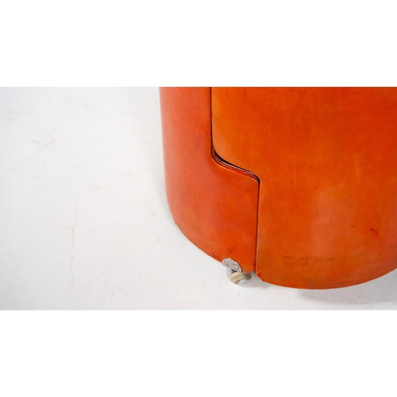 Image 1 of Vintage red vanity mod by Luigi Massoni for Poltrona Frau, 1968
