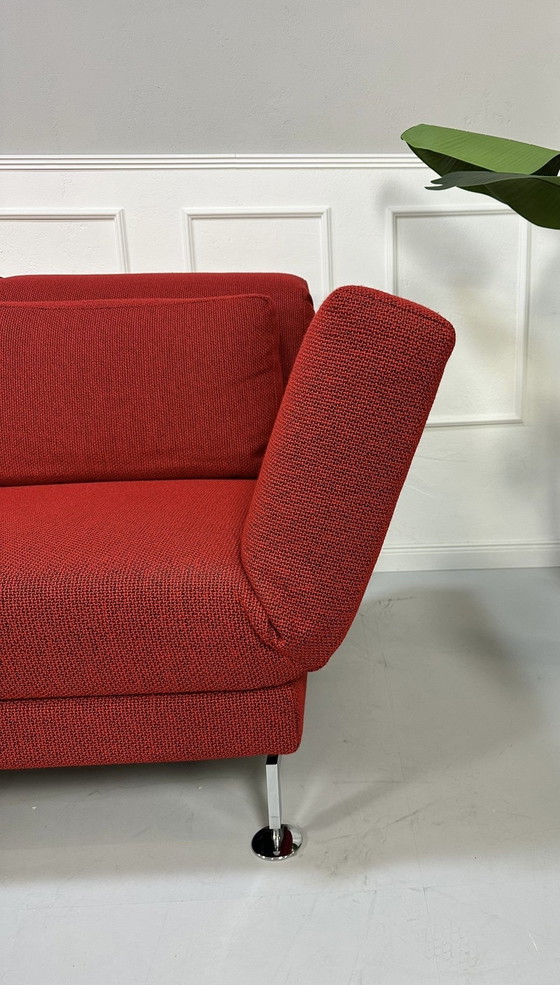 Image 1 of Brühl Moule corner sofa fabric sofa red exhibition piece