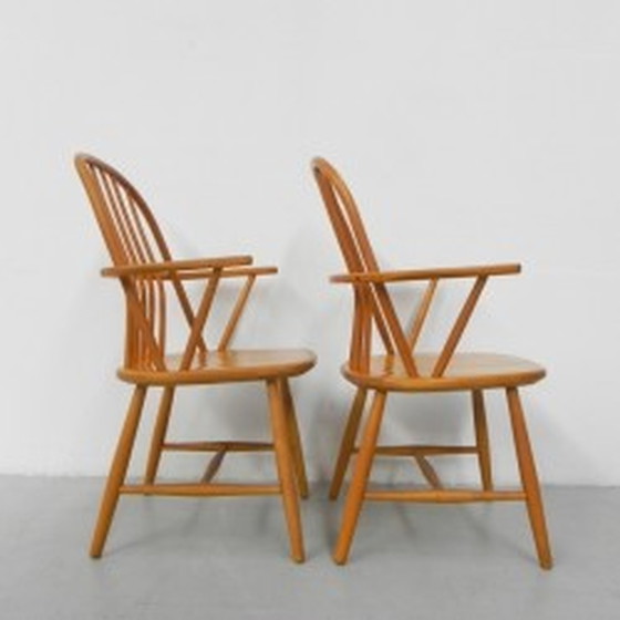 Image 1 of 2x Fauteuils Chaises de bar par Akerblom - années 1950