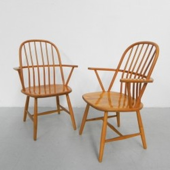 Image 1 of 2x Armchairs Bar Chairs by Akerblom - 1950s