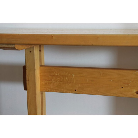 Image 1 of Vintage pine dining set, Perriand selection for Les Arcs, France 1960