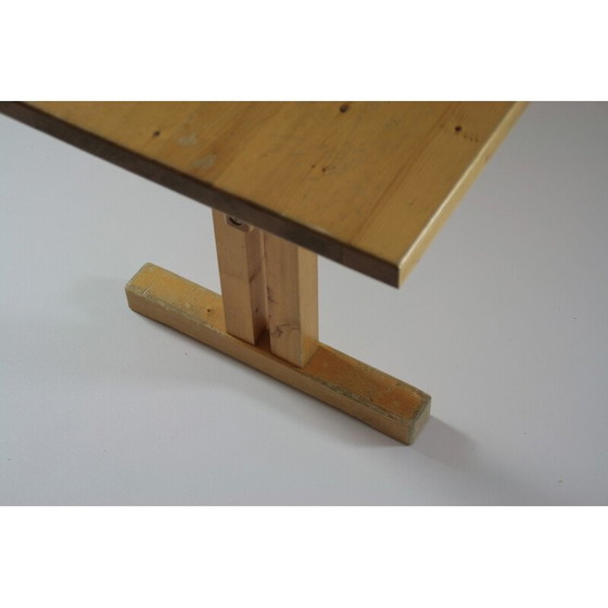 Image 1 of Vintage pine dining set, Perriand selection for Les Arcs, France 1960