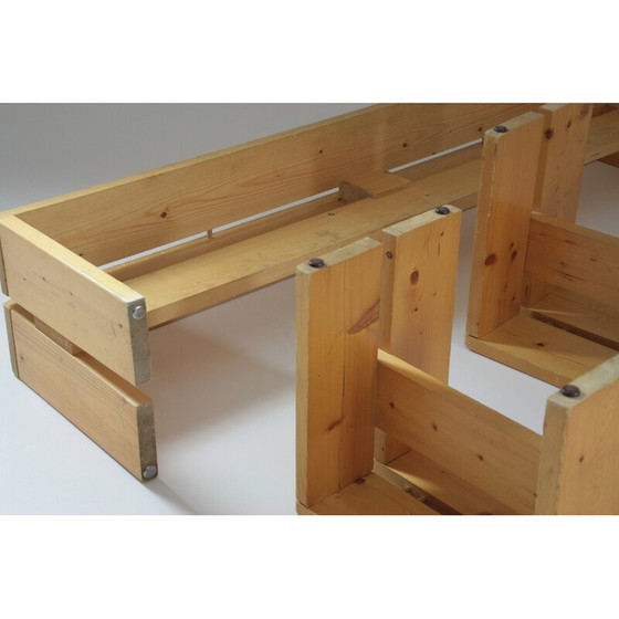 Image 1 of Vintage pine dining set, Perriand selection for Les Arcs, France 1960