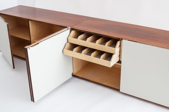 Image 1 of Credenza da parete in palissandro di Philippon &amp; Lecoq per Bofinger